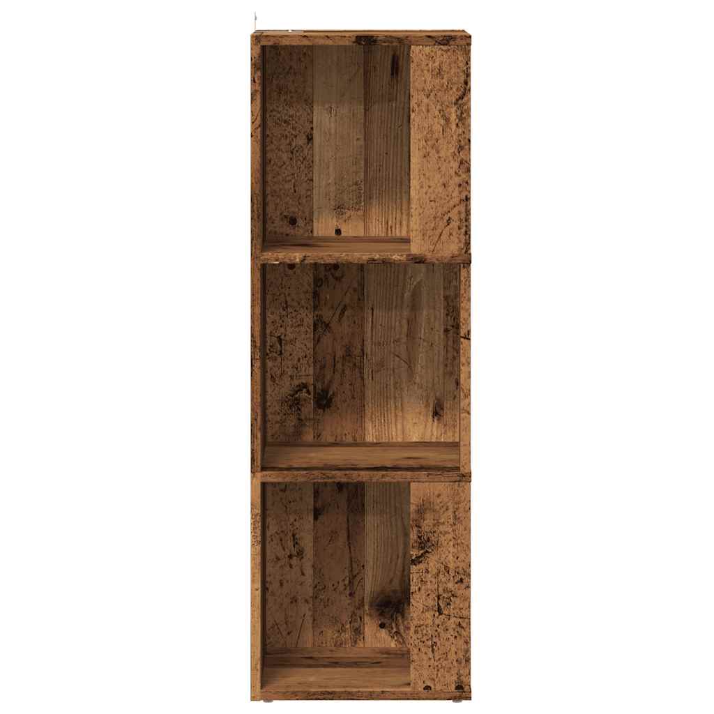 Hjørneskap gammelt tre 33x33x100 cm konstruert tre