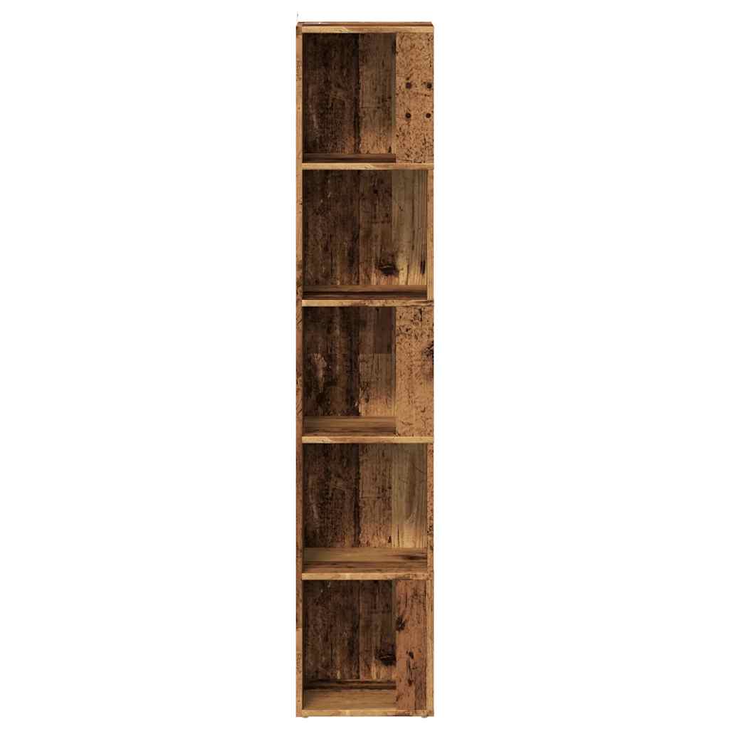 Hjørneskap gammelt tre 33x33x165 cm konstruert tre