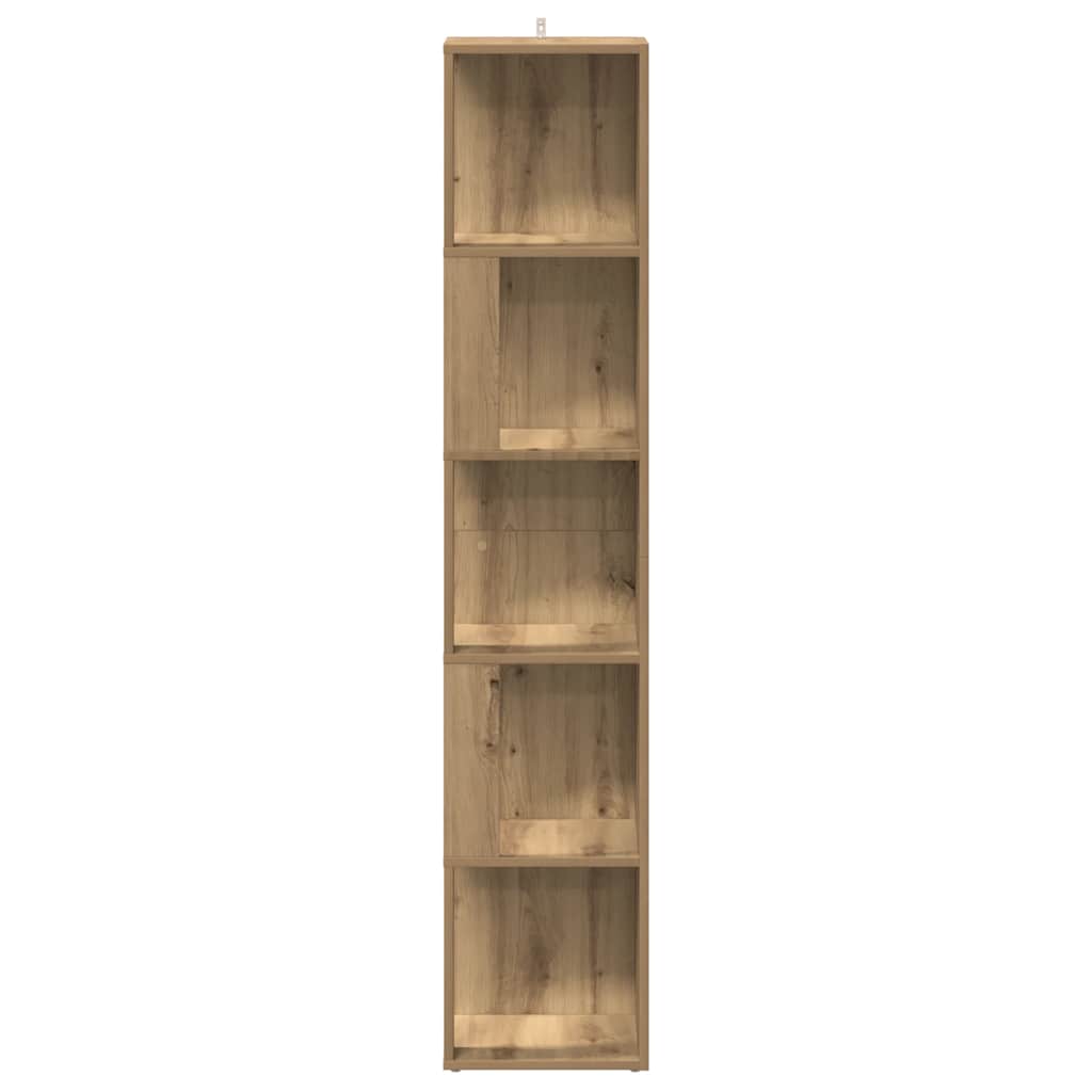 Hjørneskap artisan eik 33x33x165 cm konstruert tre