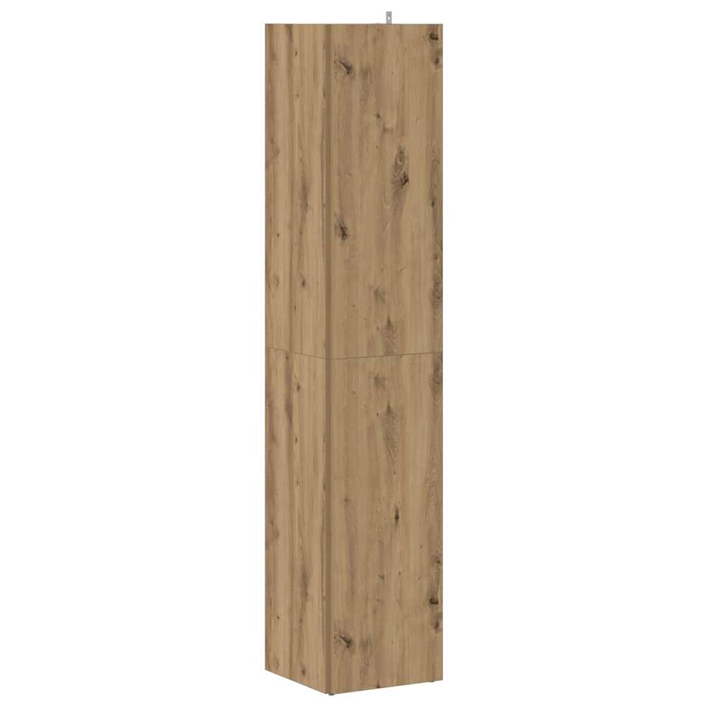 Hjørneskap artisan eik 33x33x165 cm konstruert tre