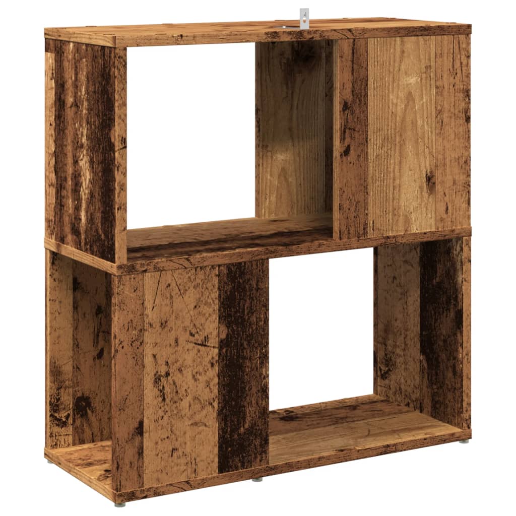 Bokhylle gammelt tre 60x24x63 cm konstruert tre