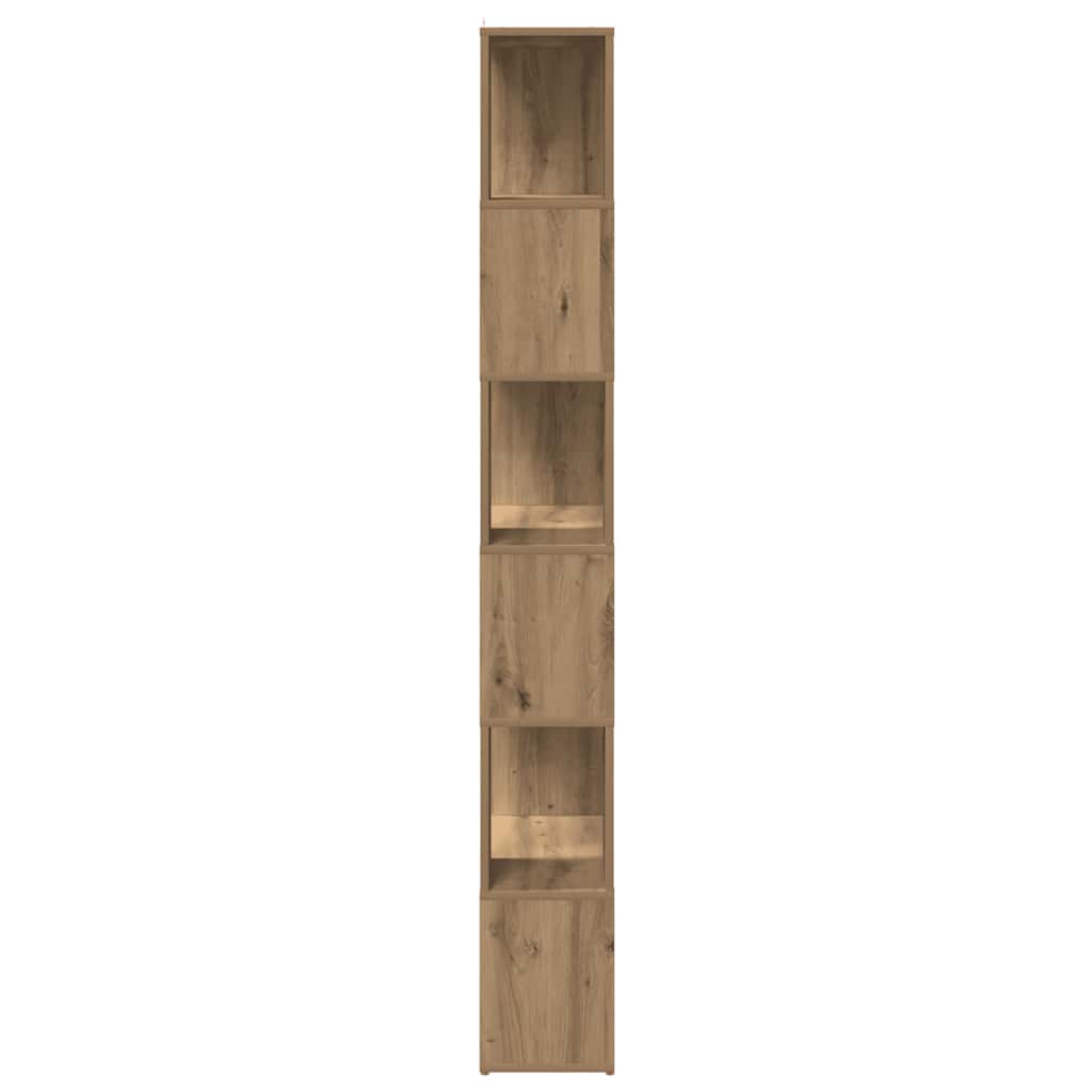 Bokhylle/romdeler artisan eik 60x24x186 cm