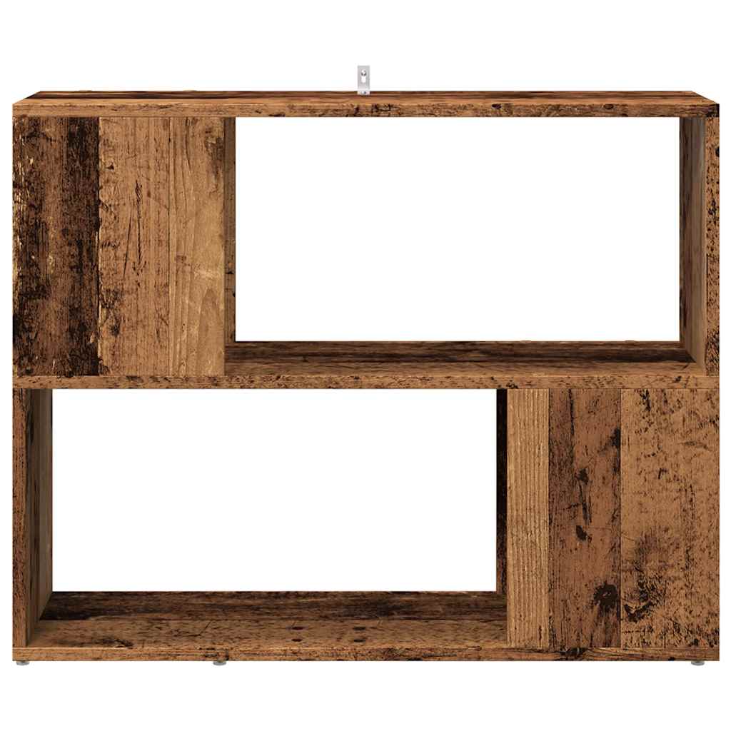 Bokhylle/romdeler gammelt tre 80x24x63 cm