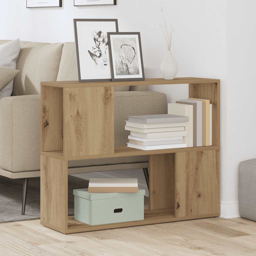 Bokhylle/romdeler artisan eik 80x24x63 cm
