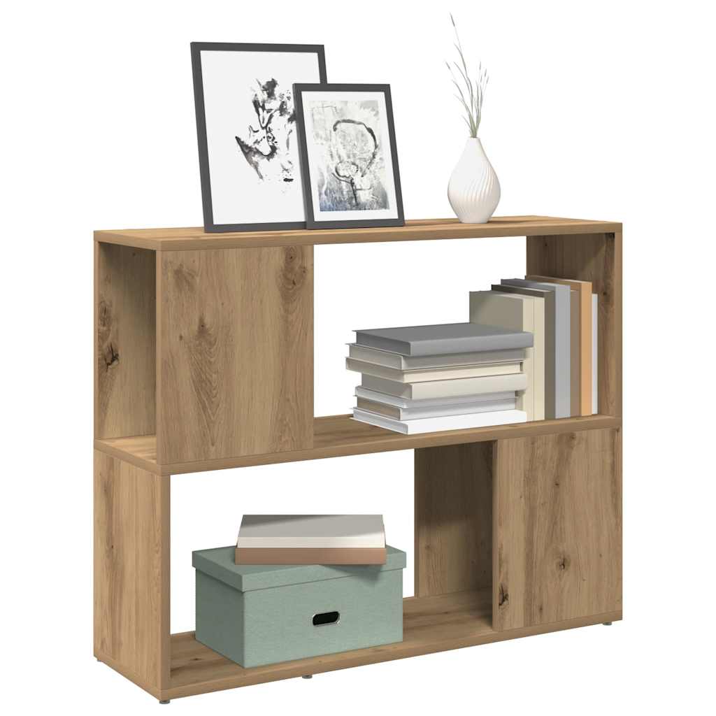 Bokhylle/romdeler artisan eik 80x24x63 cm