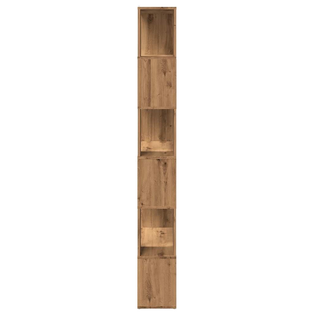 Bokhylle/romdeler artisan eik 80x24x186 cm