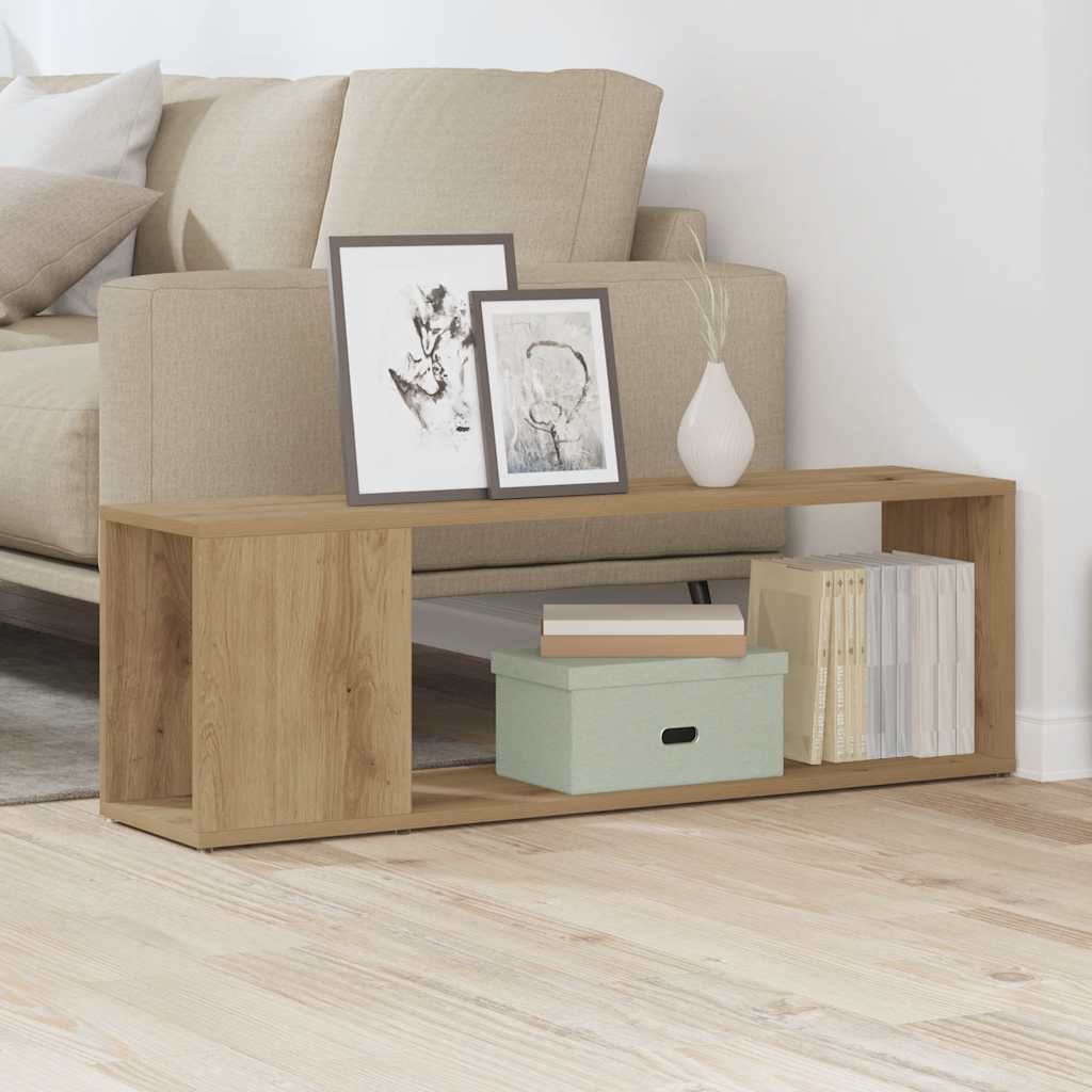 TV-benk artisan eik 100x24x32 cm konstruert tre