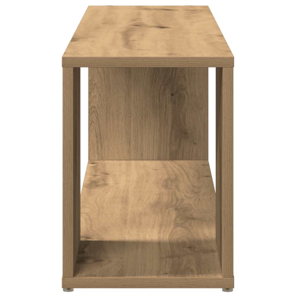 TV-benk artisan eik 100x24x32 cm konstruert tre