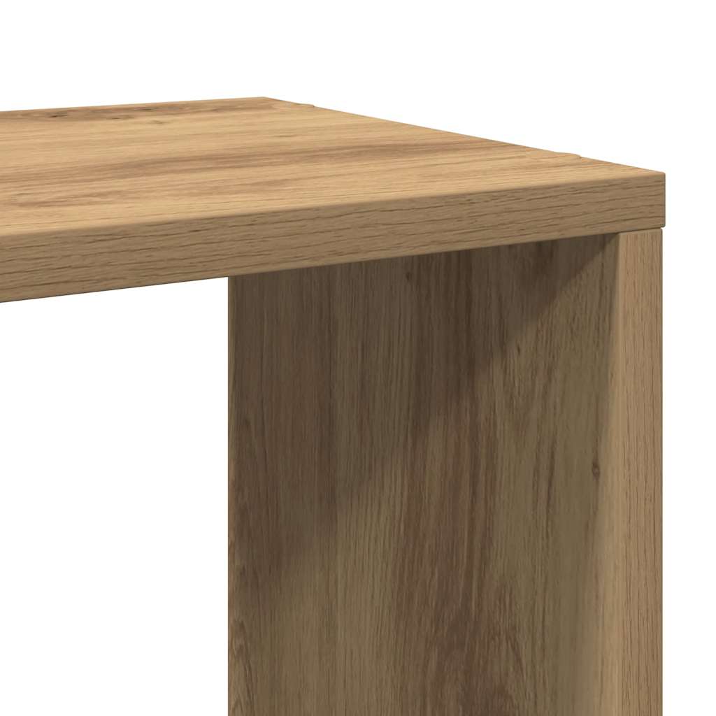 TV-benk artisan eik 100x24x32 cm konstruert tre
