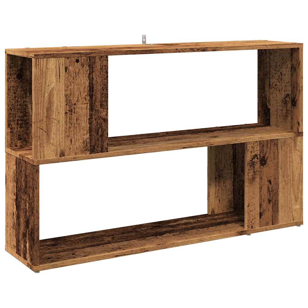 Bokhylle gammelt tre 100x24x63 cm konstruert tre
