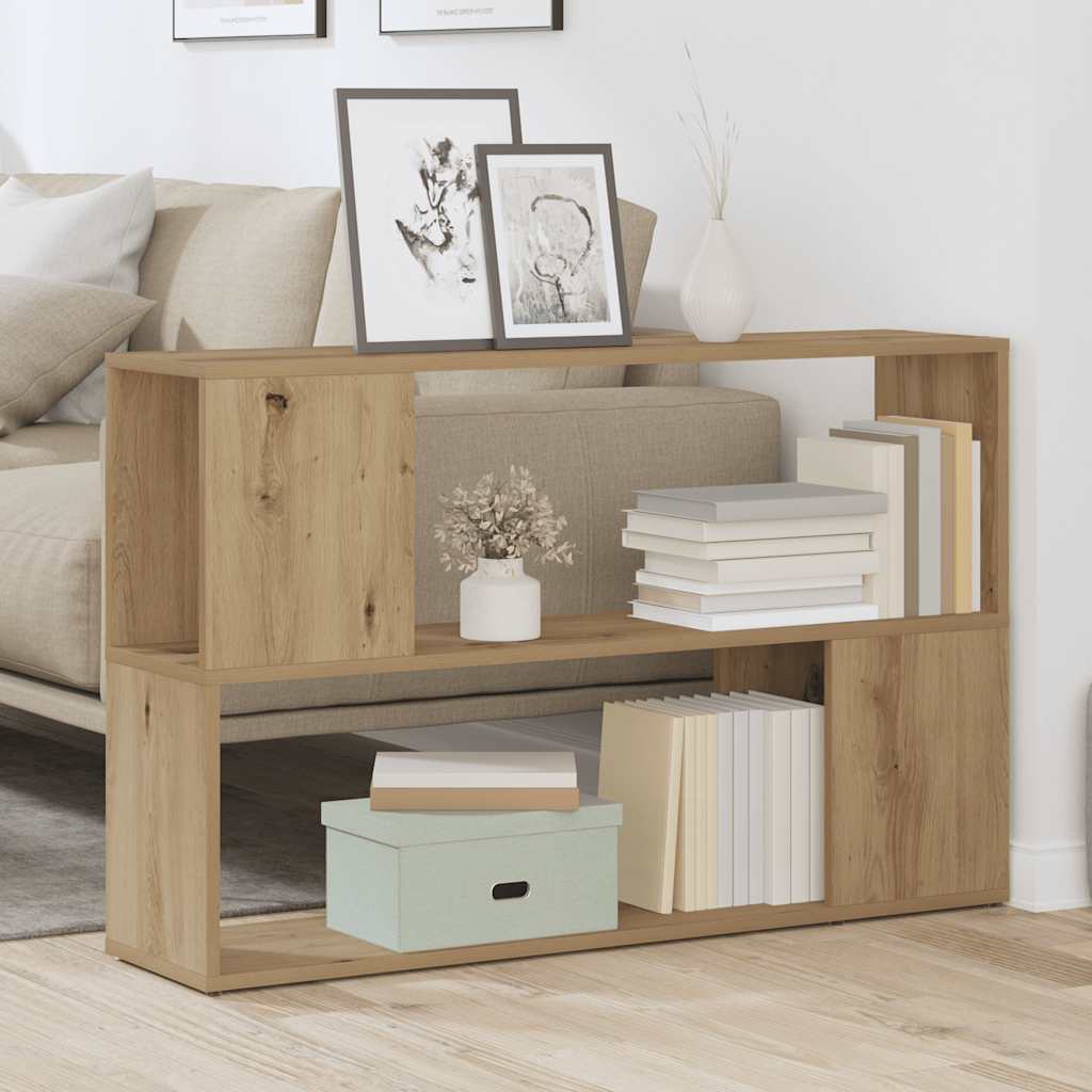 Bokhylle artisan eik 100x24x63 cm konstruert tre