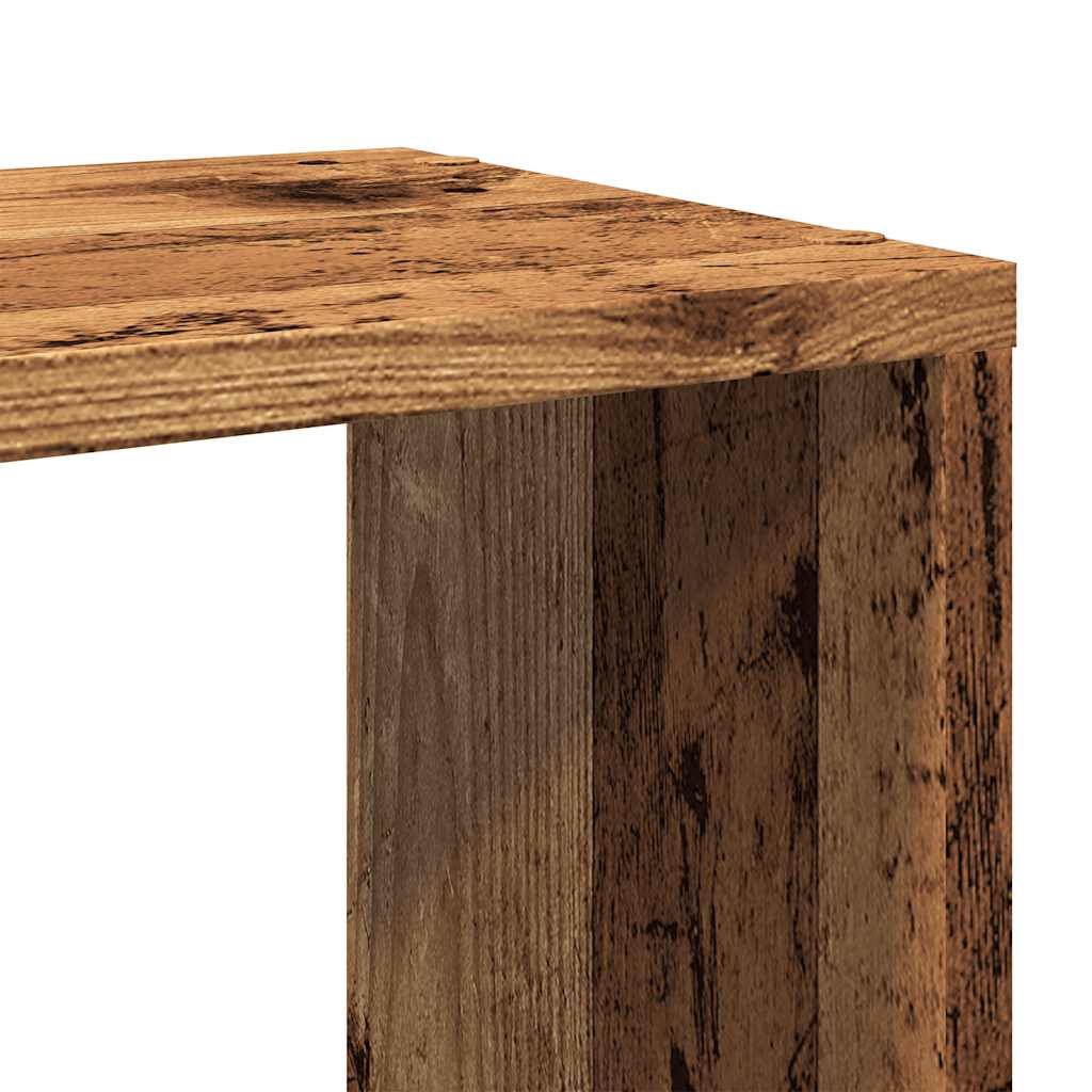 Bokhylle/romdeler gammelt tre 100x24x94 cm