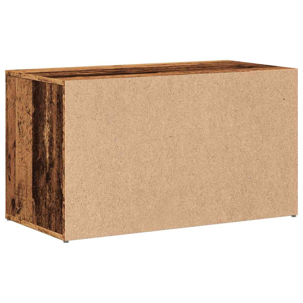 Gangbenk 80x40x45 cm gammelt tre konstruert tre
