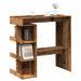 Barbord med oppbevaring gammelt tre 100x48x101,5 cm
