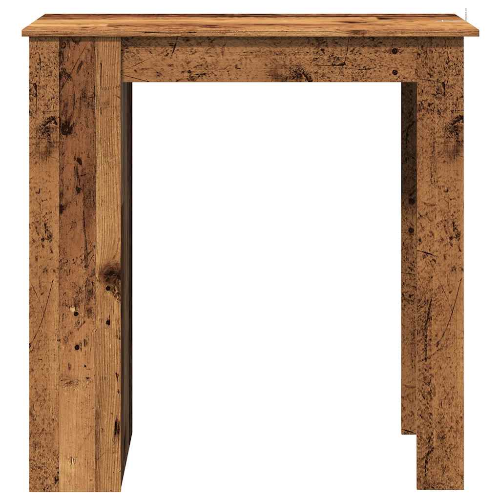 Barbord med hylle gammelt tre 102x50x103,5 cm konstruert tre