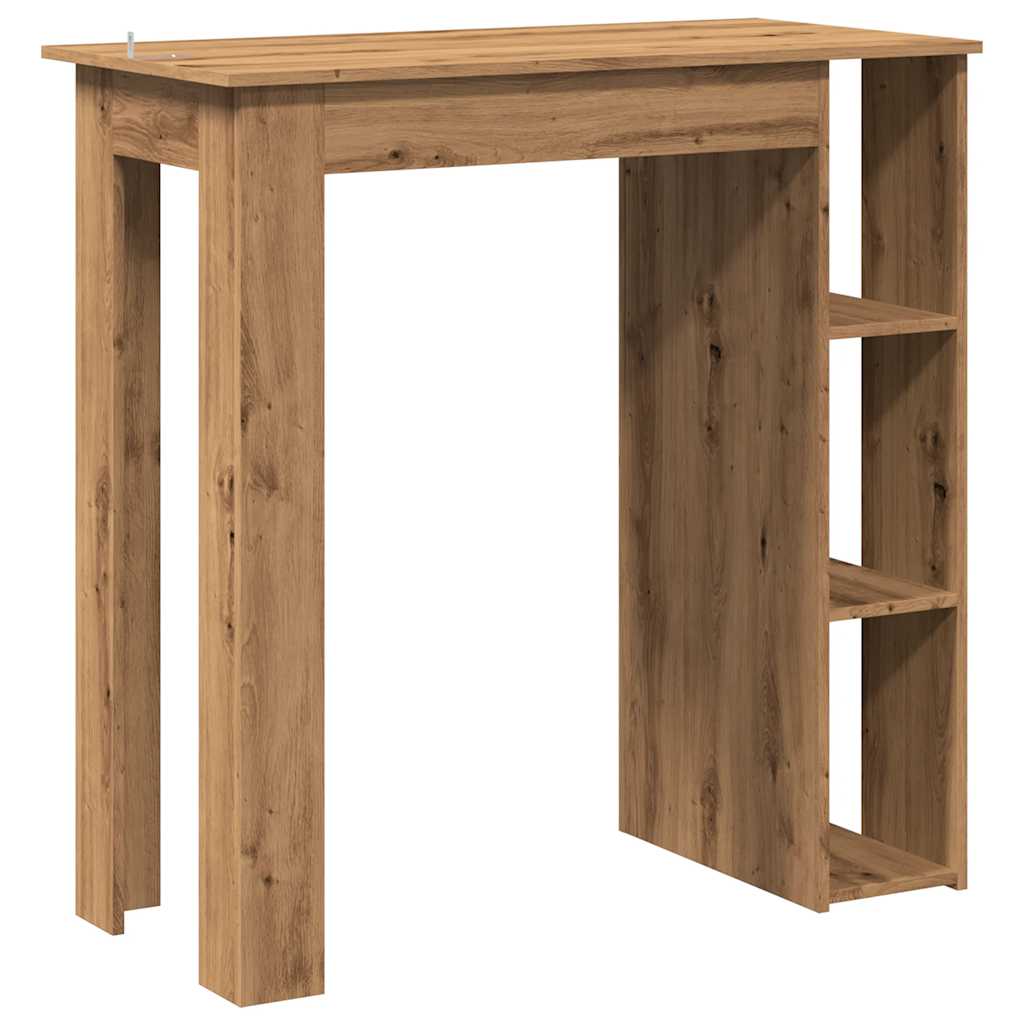 Barbord med hylle artisan eik 102x50x103,5 cm konstruert tre