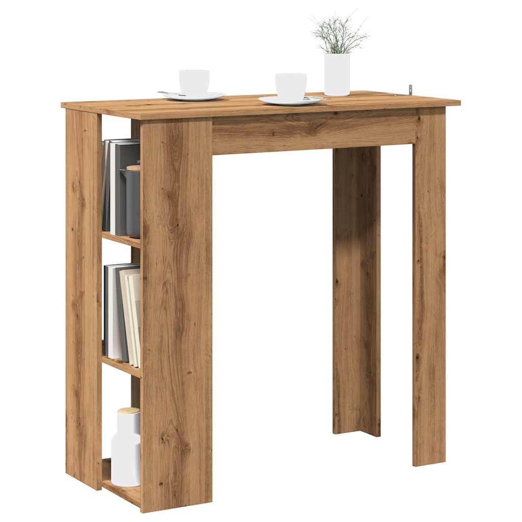 Barbord med hylle artisan eik 102x50x103,5 cm konstruert tre
