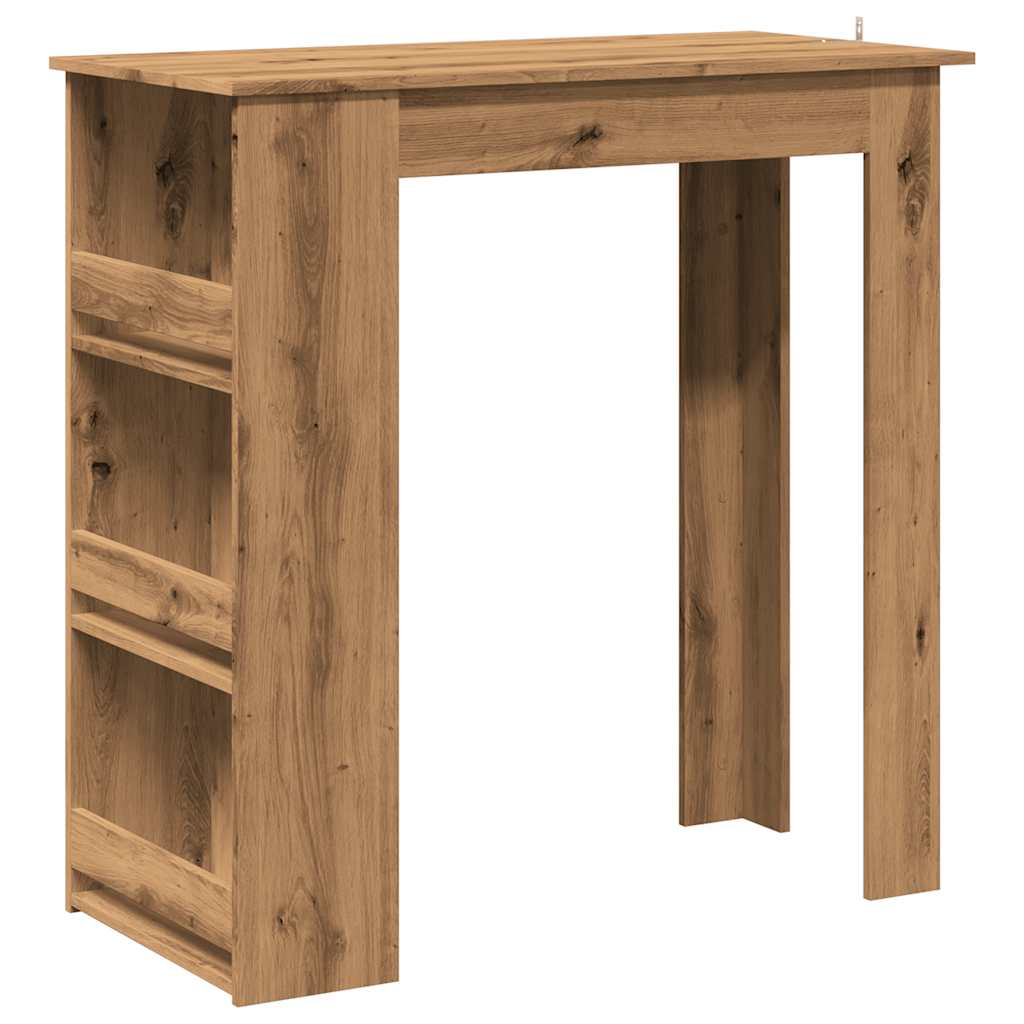 Barbord med oppbevaring artisan eik 102x50x103,5 cm