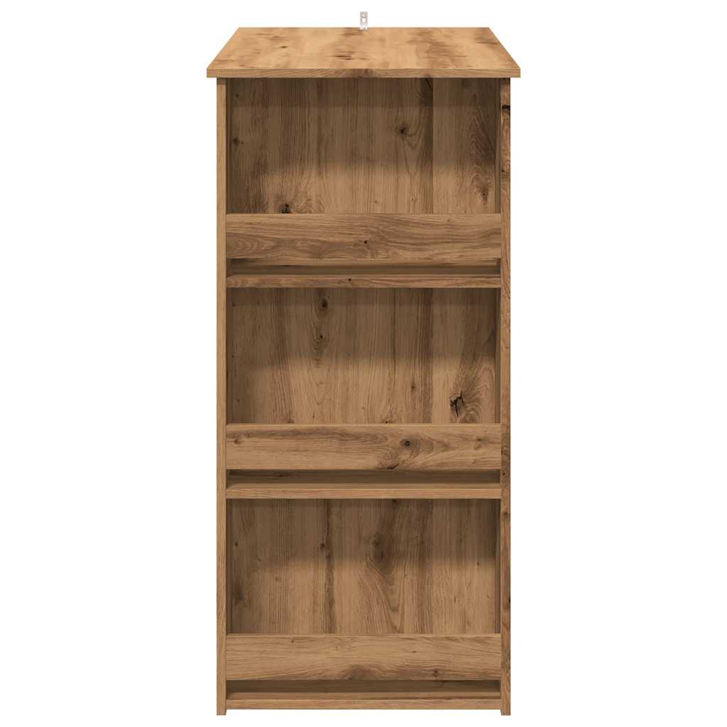 Barbord med oppbevaring artisan eik 102x50x103,5 cm