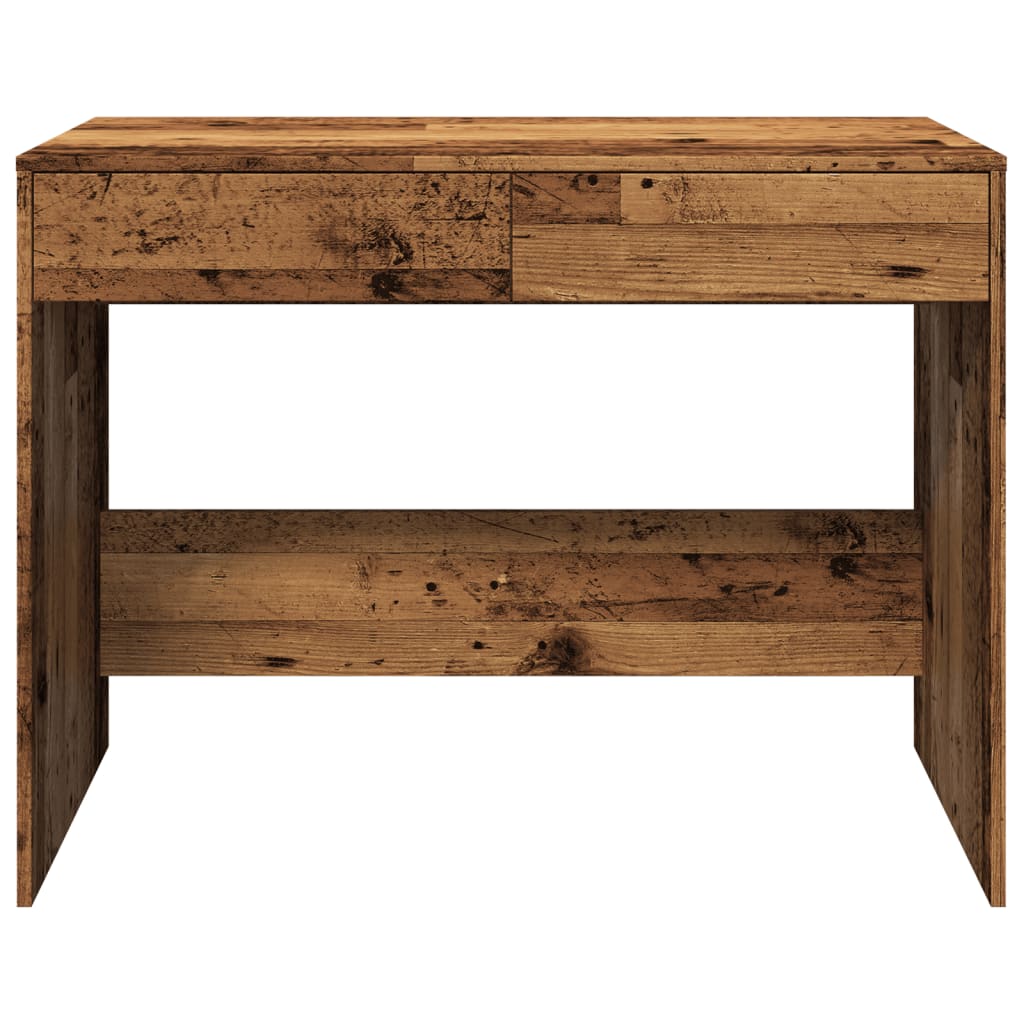 Skrivebord gammelt tre 101x50x76,5 cm konstruert tre