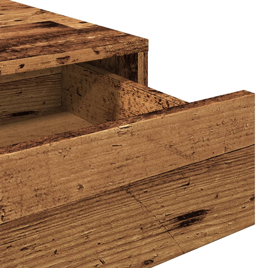 Skrivebord gammelt tre 101x50x76,5 cm konstruert tre
