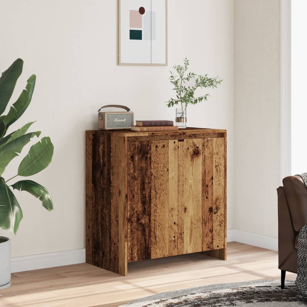 Skjenk gammelt tre 70x41x75 cm konstruert tre