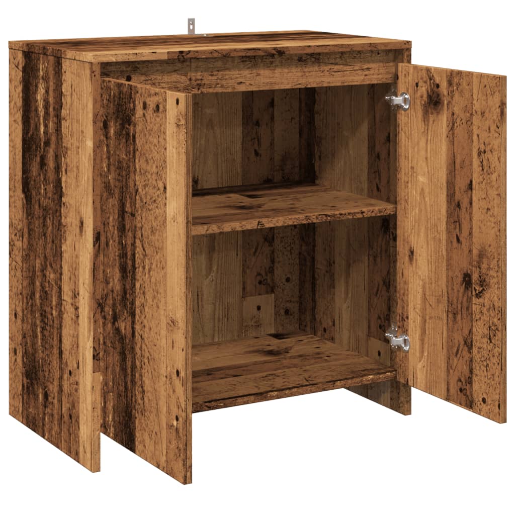 Skjenk gammelt tre 70x41x75 cm konstruert tre