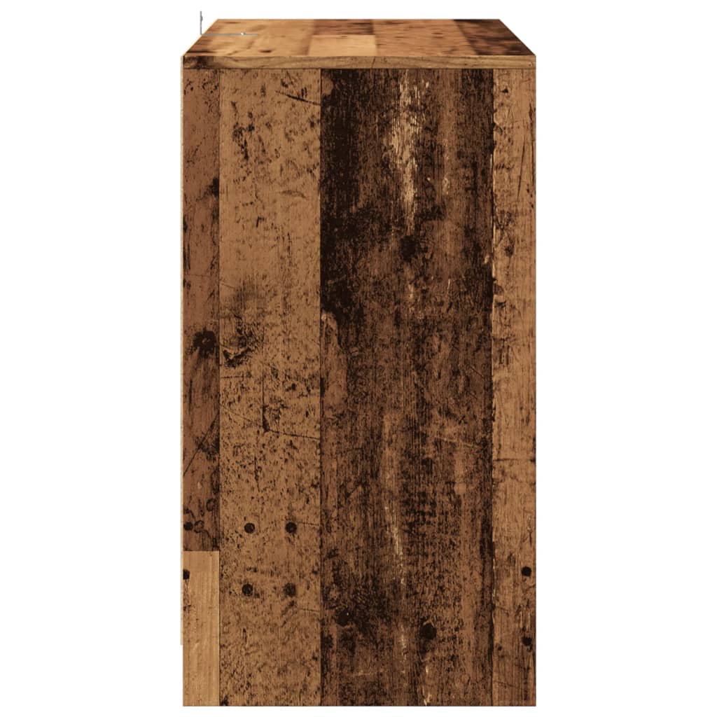Skjenk gammelt tre 70x41x75 cm konstruert tre