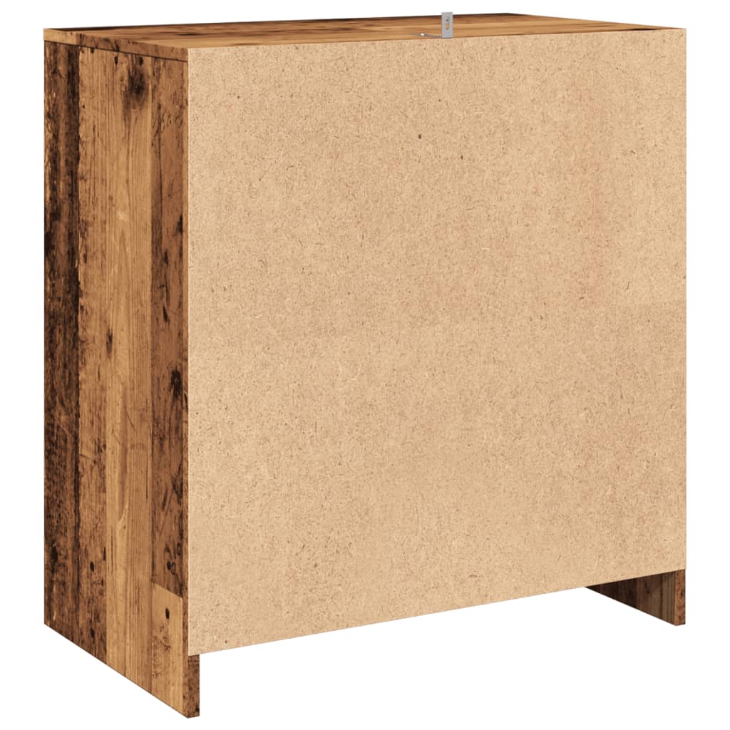Skjenk gammelt tre 70x41x75 cm konstruert tre