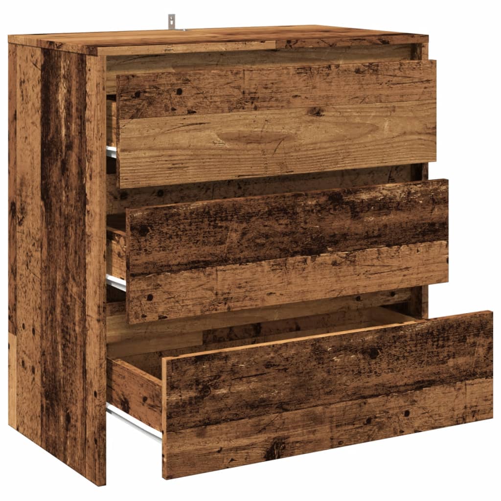 Skjenk gammelt tre 70x41x75 cm konstruert tre