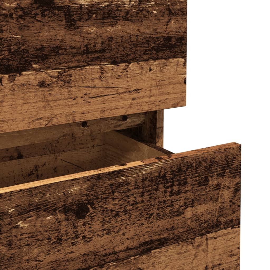 Skjenk gammelt tre 70x41x75 cm konstruert tre