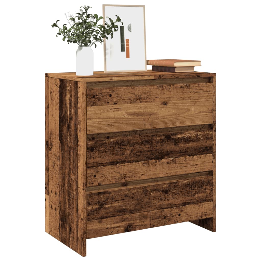 Skjenk gammelt tre 70x41x75 cm konstruert tre
