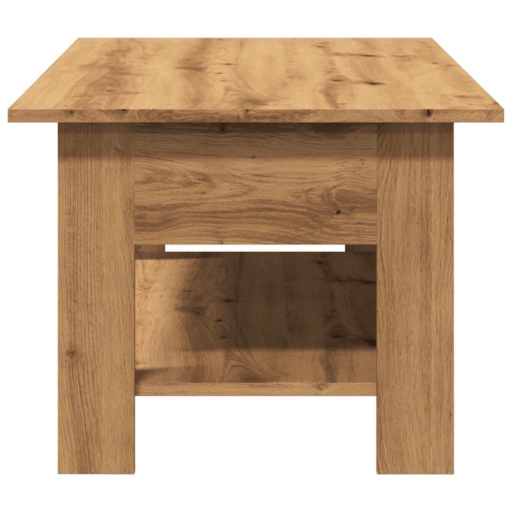 Salongbord artisan eik 102x55x42 cm konstruert tre