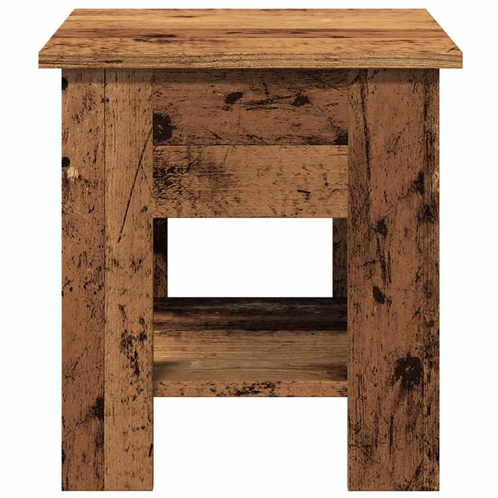 Salongbord gammelt tre 40x40x42 cm konstruert tre