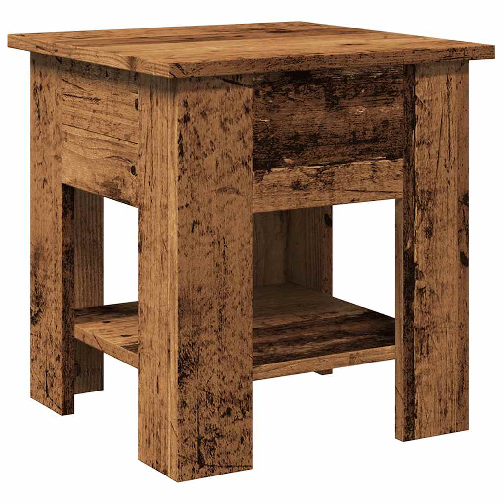 Salongbord gammelt tre 40x40x42 cm konstruert tre