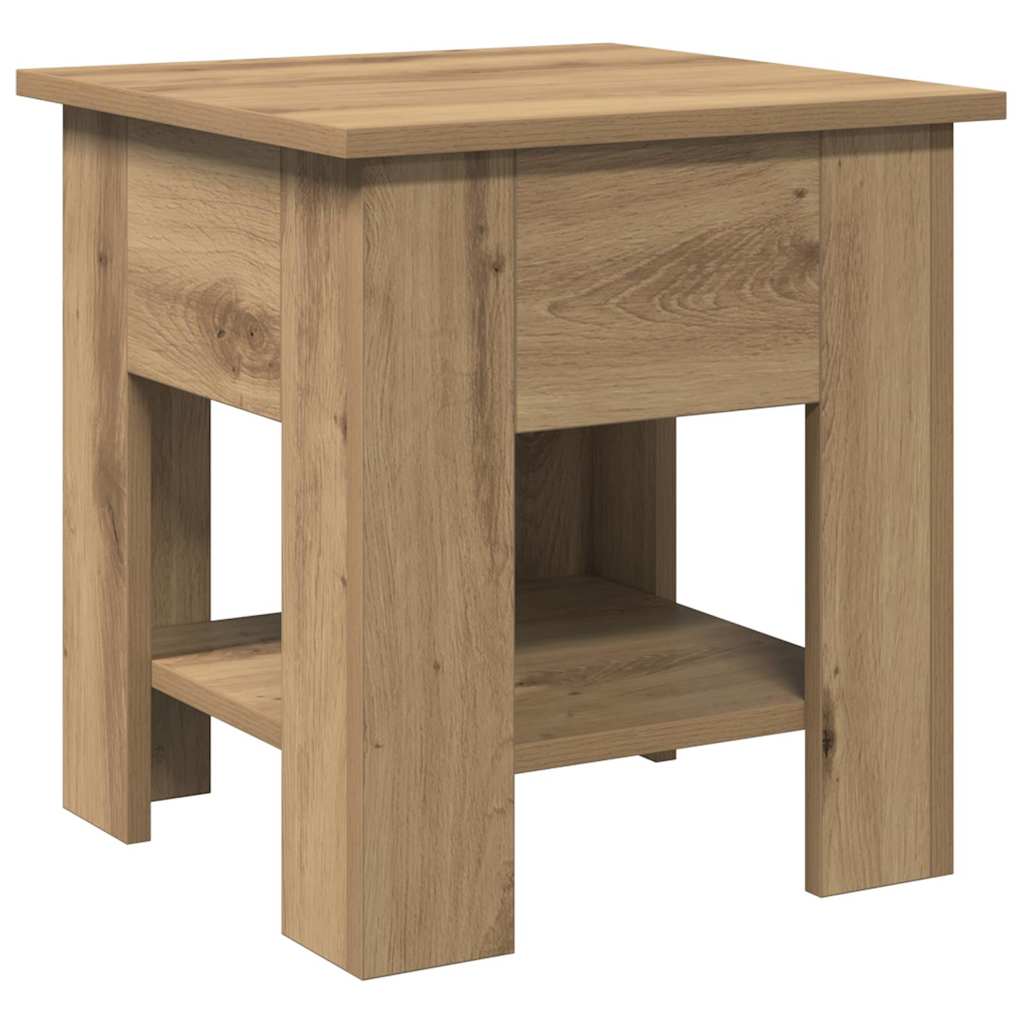 Salongbord artisan eik 40x40x42 cm konstruert tre