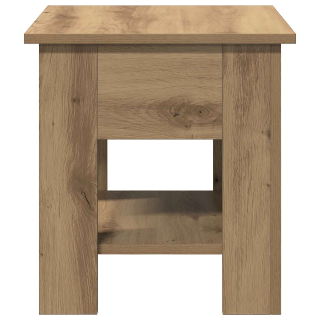 Salongbord artisan eik 40x40x42 cm konstruert tre