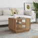 Salongbord artisan eik 55x55x42 cm konstruert tre