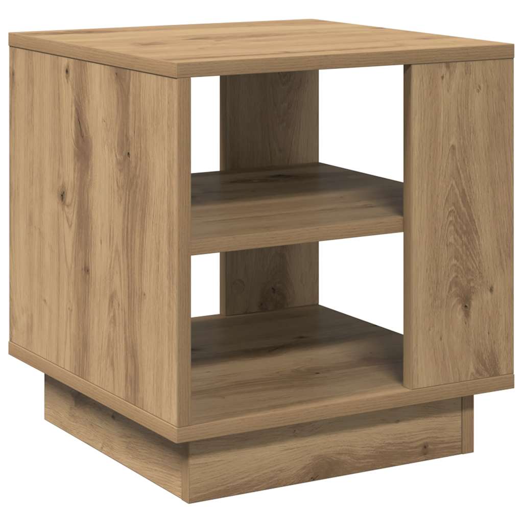 Salongbord artisan eik 40x40x43 cm konstruert tre