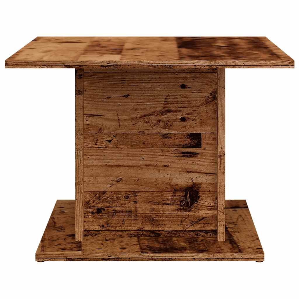 Salongbord gammelt tre 55,5x55,5x40 cm konstruert tre