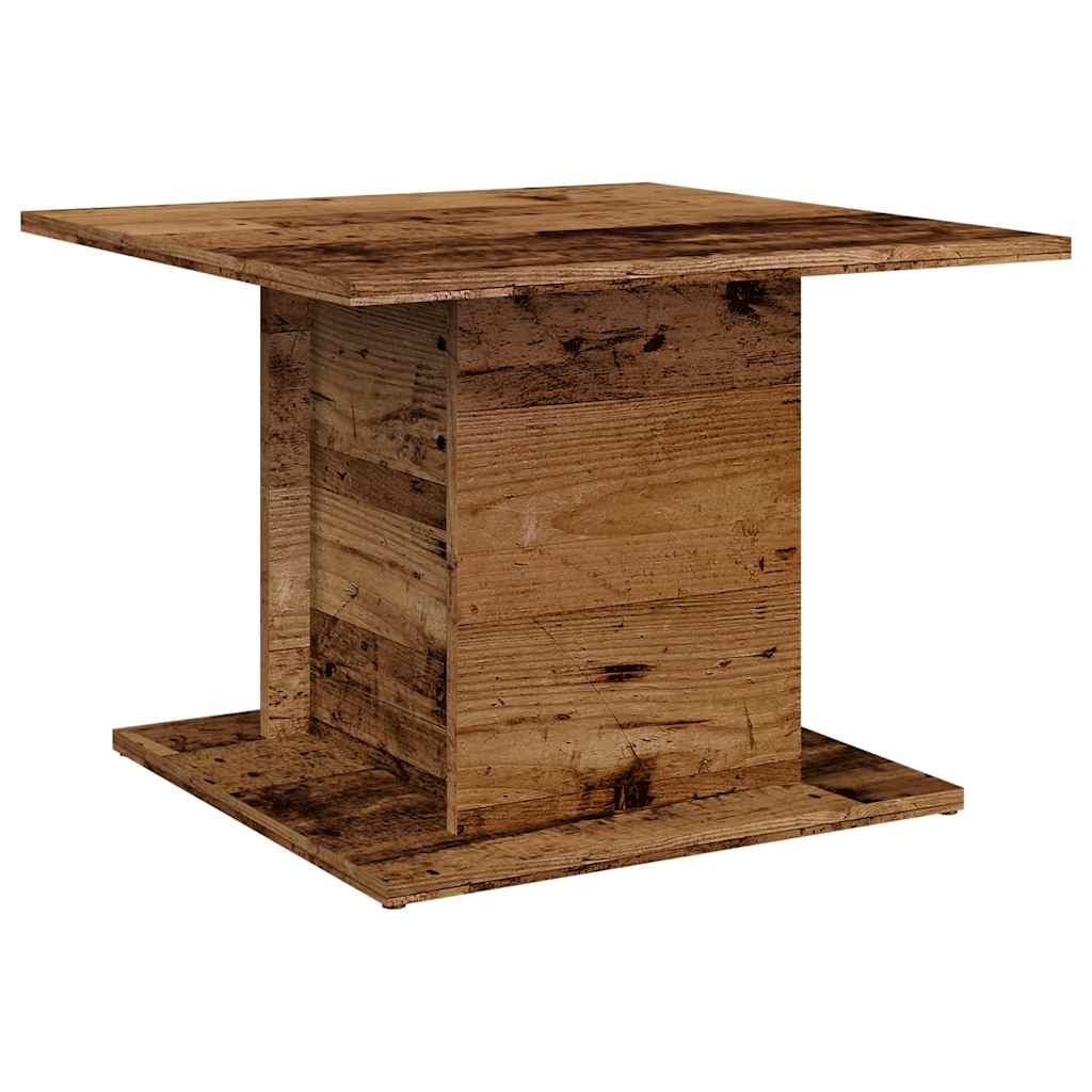 Salongbord gammelt tre 55,5x55,5x40 cm konstruert tre
