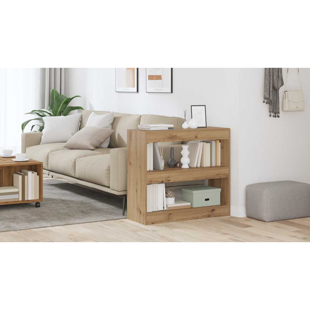 Bokhylle/romdeler artisan eik 80x30x72 cm vidaXL