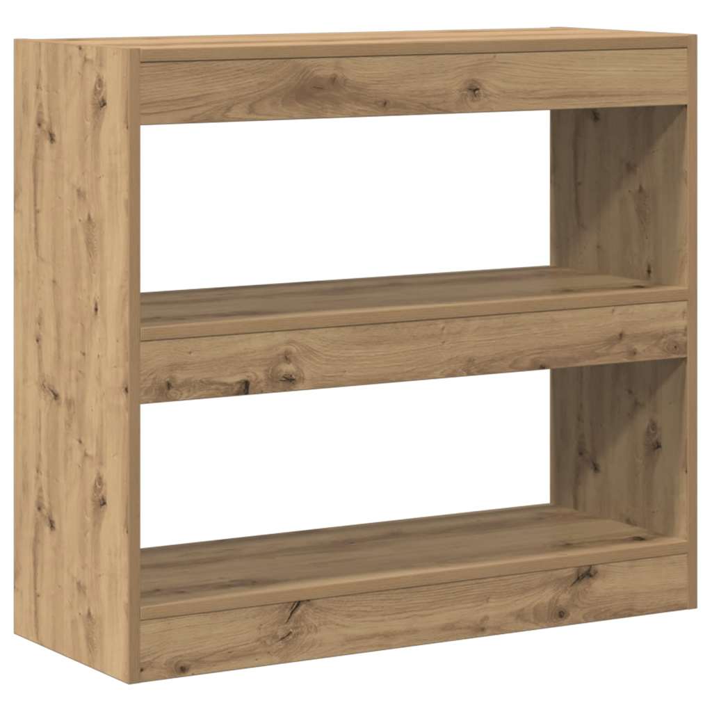 Bokhylle/romdeler artisan eik 80x30x72 cm vidaXL