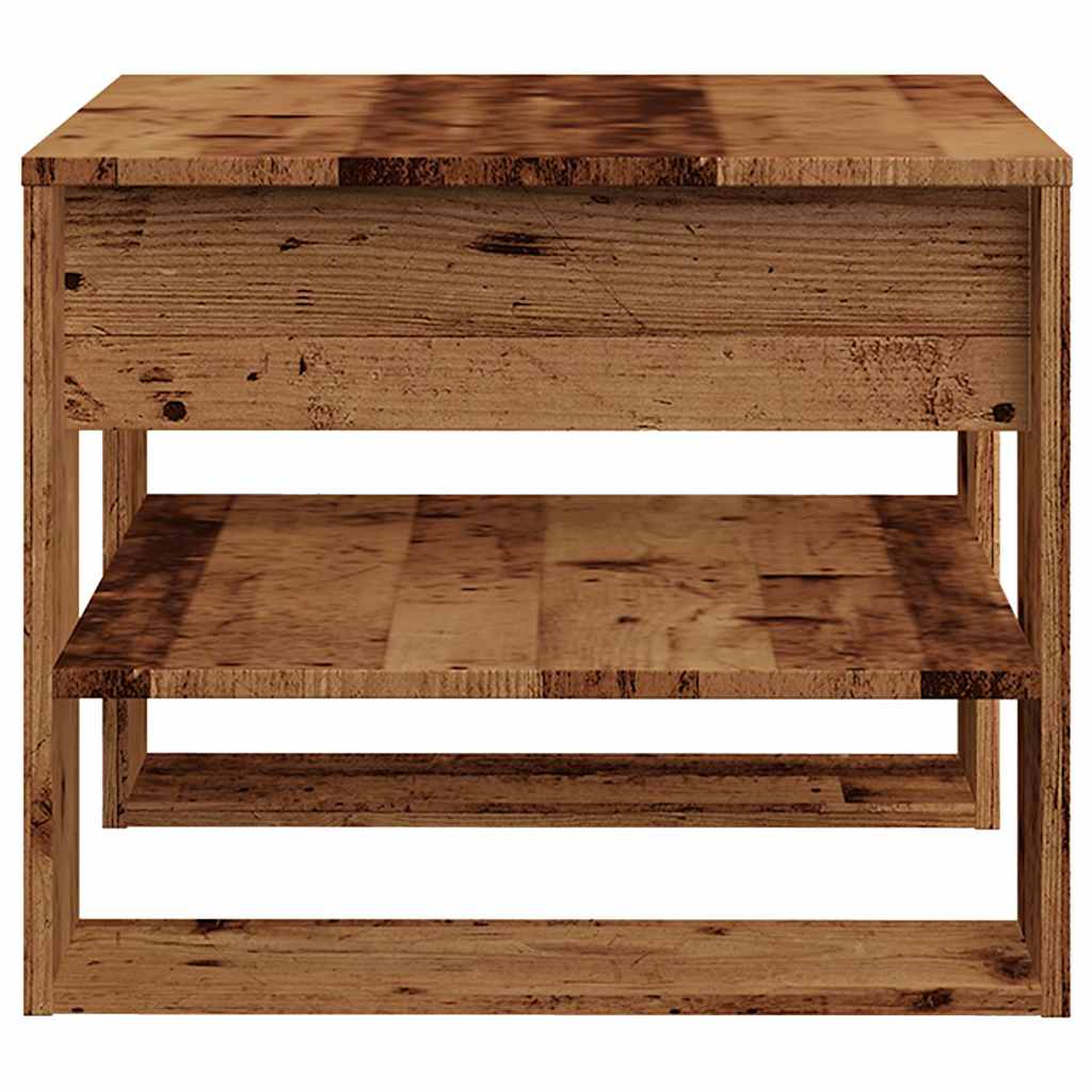 Salongbord gammelt tre 55,5x55x45 cm konstruert tre