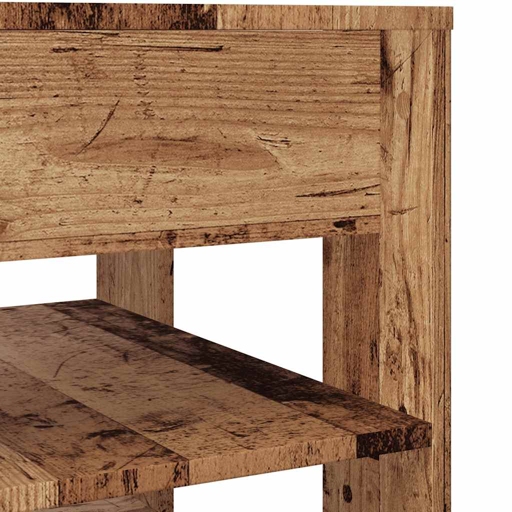 Salongbord gammelt tre 55,5x55x45 cm konstruert tre