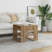Salongbord artisan eik 55,5x55x45 cm konstruert tre