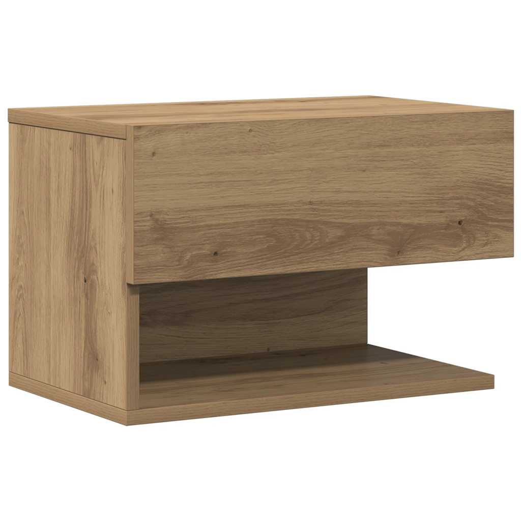 Veggmontert nattbord artisan eik