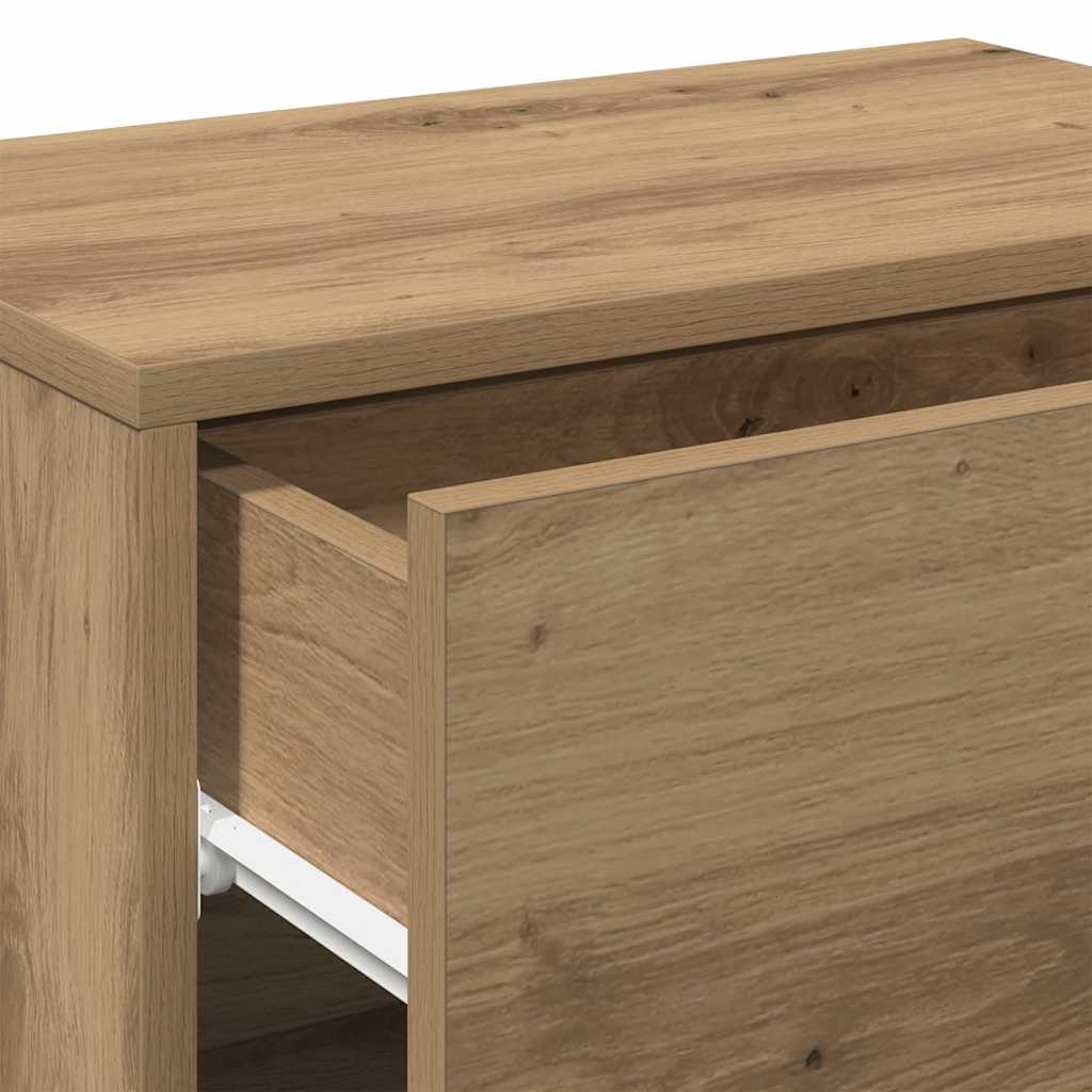 Veggmonterte nattbord 2 stk artisan eik