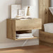 Veggmonterte nattbord 2 stk artisan eik
