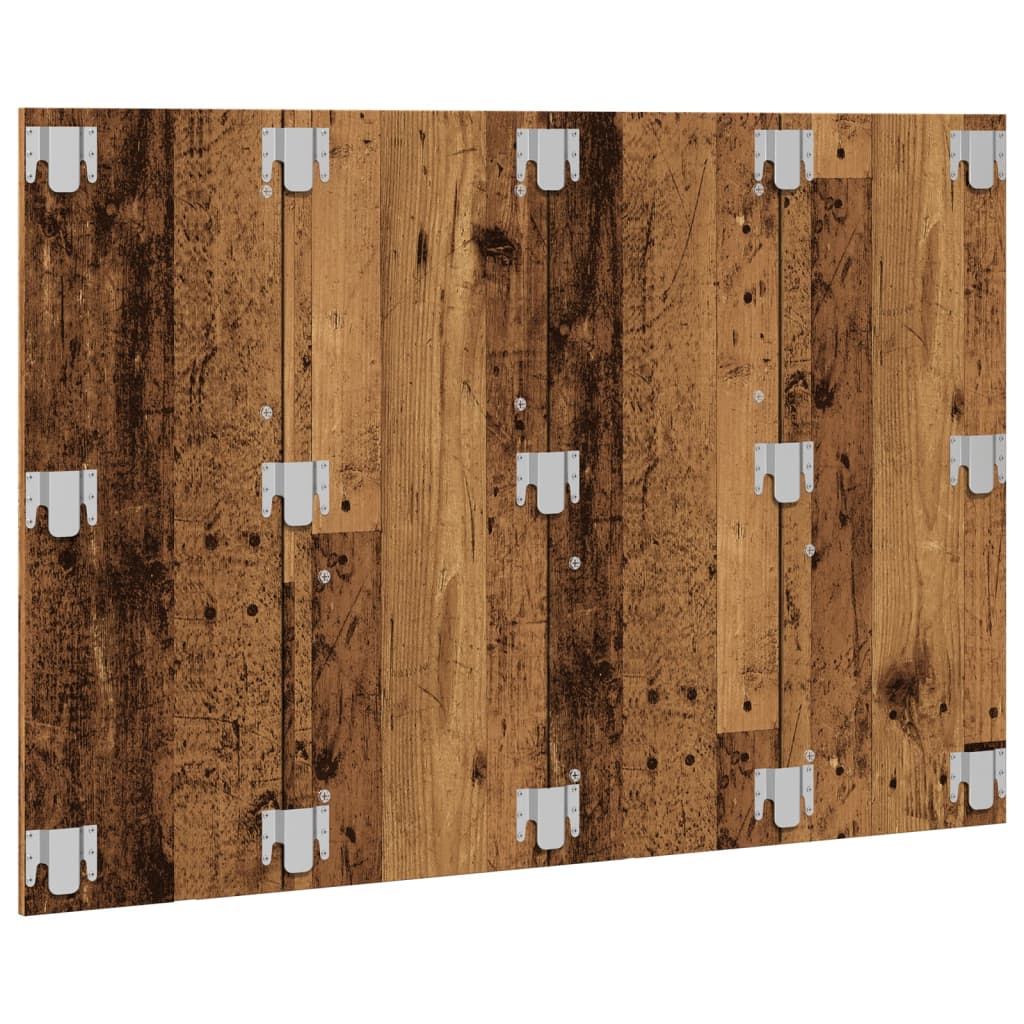 Sengegavl gammelt tre 120x1,5x80 cm konstruert tre